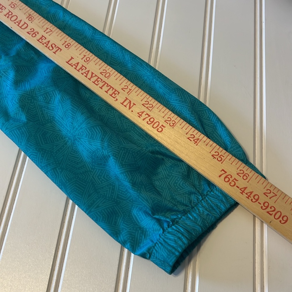Columbia Teal Patterned Jacket With Drawstrings F… - image 8